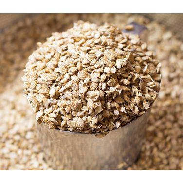 Malt grains in a cup