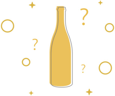 Illustration of a wine bottle