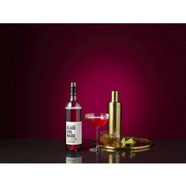 bottle of wine with wine glass
