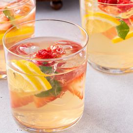 Sangria with fruits 