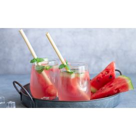 Sangria cocktail with fruits