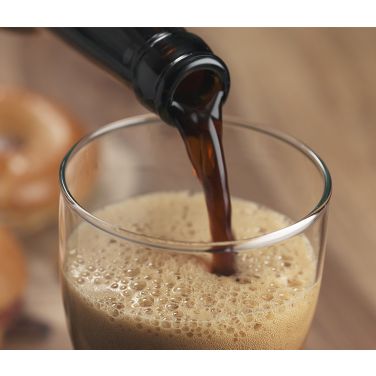 Beer being poured into a glass